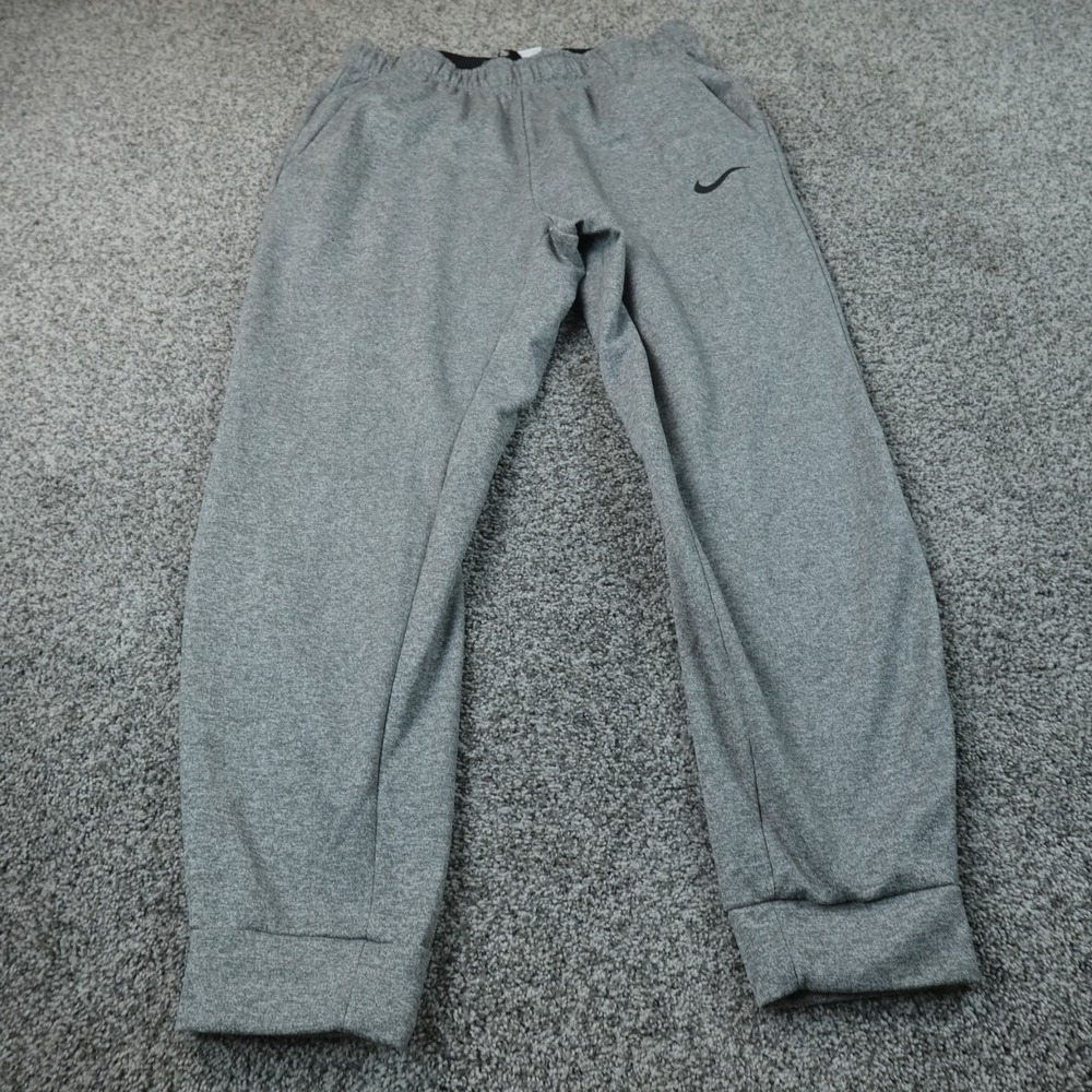 Nike Pants Mens XL Gray Therma Fit Drawstring Warmup Jogger Sweatpants Gym